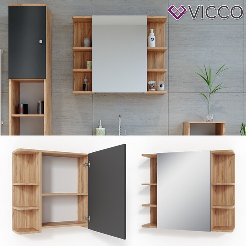Armoire miroir vicco - armoire,