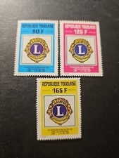 TIMBRE TOGO CLUB LION INTERNATIONAL N°1292A/1292C NEUF ** LUXE MNH 1990