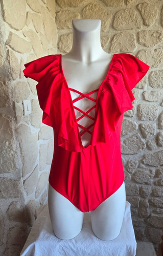 Maillot bain pièce rouge - de,
