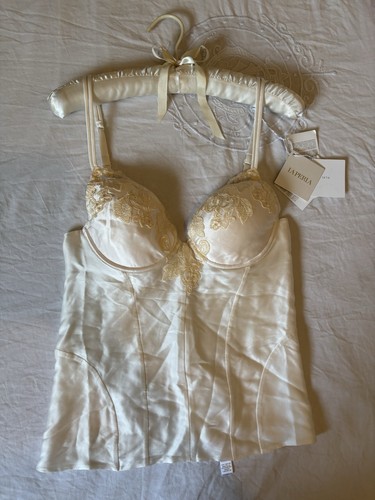 Corset bustier soie - soie, blanc