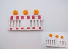 PLAYMOBIL (Q1275) CONSTRUCTION SITE - Barrier with Flashing Lights 4047 Broken