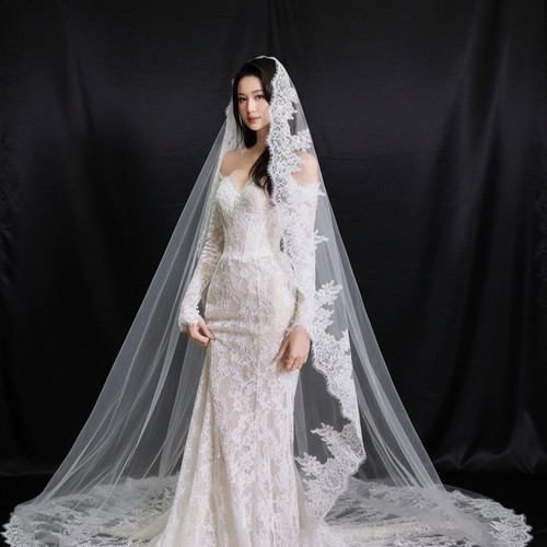 Voile mariée cathédrale - mariée,