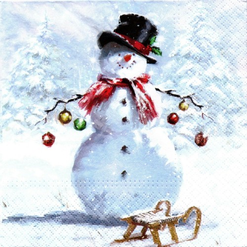 Serviettes papier noël - serviettes, en