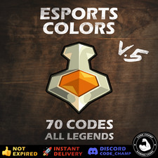 Brawlhalla Esports Colors v5 Codes - All Legends