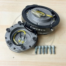 NRG Steering Wheel Quick Release Thin Version Black SRK-400BK