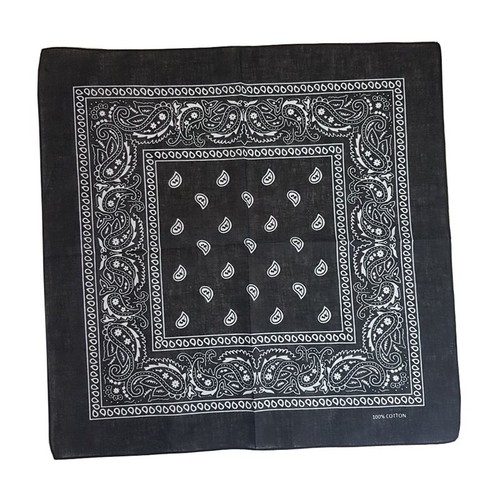 Bandana style cachemire noir - style,