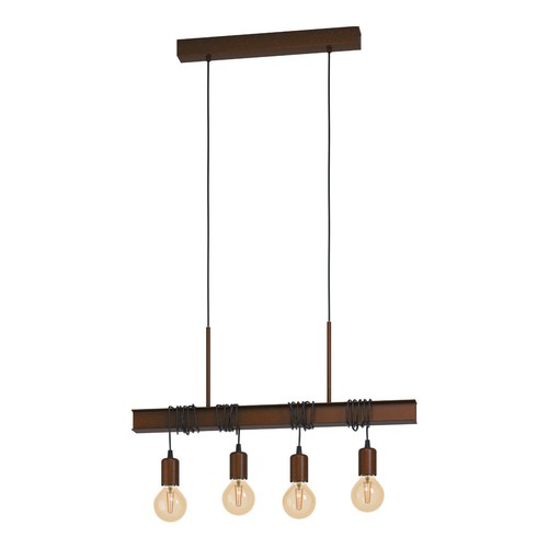 Lustre rustique rouille - lustre,