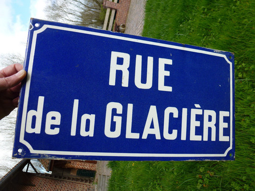 Ancienne plaque rue - ancienne,