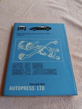 Opel GT 1900 Autobook Workshop Manual 1968-1972 Unused VGC FREE POST