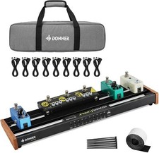 ?Donner Effects Pedal Board Built-in Power Supply Aluminium 20*5*2" + Carry Bag