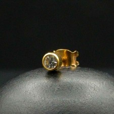 O304-Boucle d'Oreille Seule Or