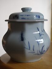 HAVILAND PORCELAIN SUGAR BOWL BLUE GARDEN MODEL