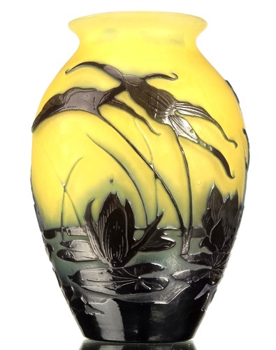 Emile gallé beau petit vase - gallé, "
