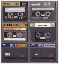 Gently used 120 min DAT digital tape TDK Maxell Fuji JVC Panasonic Choose One