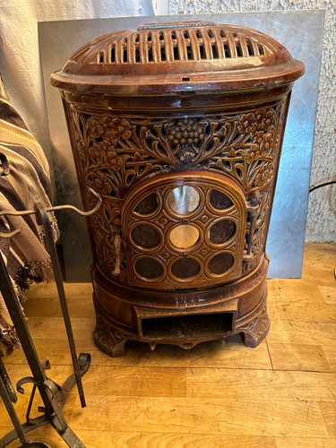 Ancien poêle fonte deville - poêle,