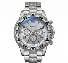 Montre Quartz Homme Acier Inox