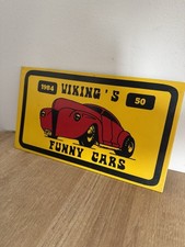 Plaque Ancienne“Viking’s Funny Cars 1984” – Club auto Manche (50)