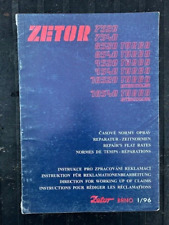 Rare Vintage Original Zetor 7520, 7540, 8520 Turbo Tractor Parts Manaul