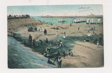 D335532 Belgium Postal Card 1908 Beach Ostende Liege