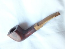 BBB "Giant" square bowled, slightly bent, lightly smoked briar pipe