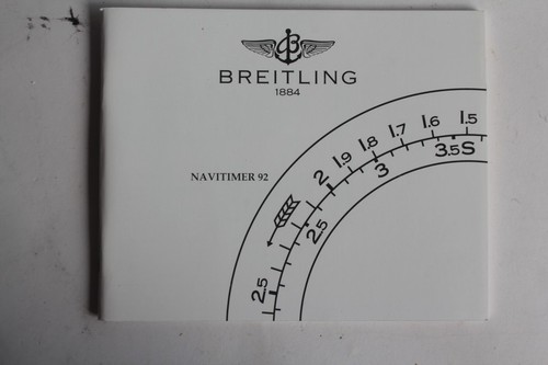 Breitling livret notice montre - breitling,