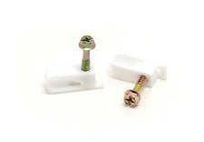 Coax Cable Clips - White -100