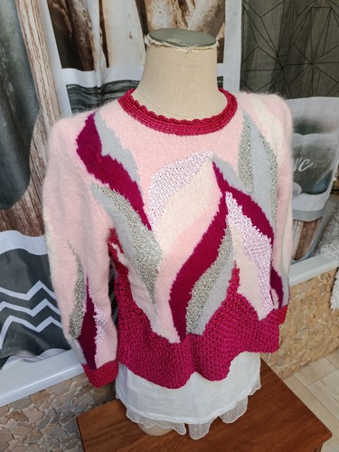 Superbe pull angora laine - ,
