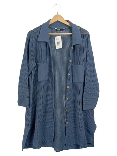 Ulla popken gilet femme - popken, bleu
