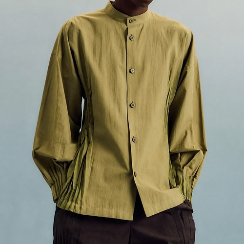 Chemise coton mélangé - en,
