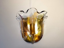 Sconce (1 OF 2), wall light, wall lamp, Art Deco, Murano glass, La Murina, tulip