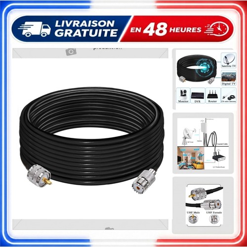 Câble coaxial rg58 - 10, pl259