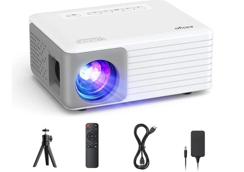 Mini projecteur avec trépied - avec,