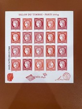 FRANCE 2014 Feuillet F 4871 CERES Salon du Timbre 2014 neuf**  Tête bêche