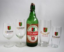 Bottle + 4 glasses beer from COLMAR - Alsace