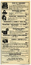 1971: Projector Selection - Super 8 - Muller Cinema Photo (Pub, Advertising)