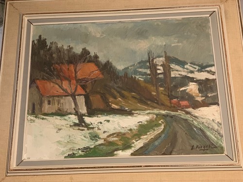 Tableau huile sur toile - sur,