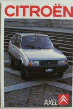 Brochure CITROEN AXEL de 07 / 1988