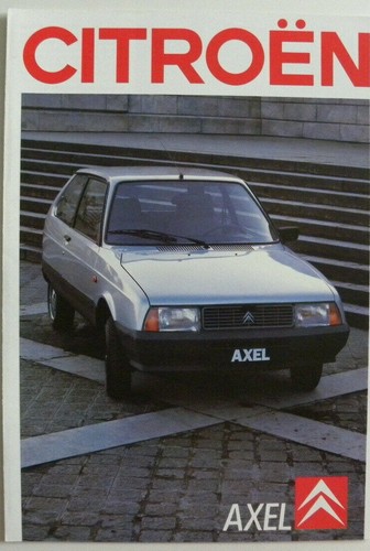Brochure citroen axel - brochure, de
