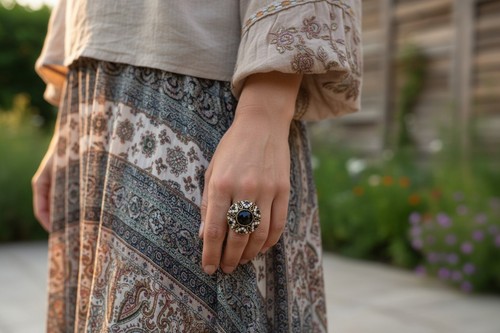Bague style orientale avec - , ses
