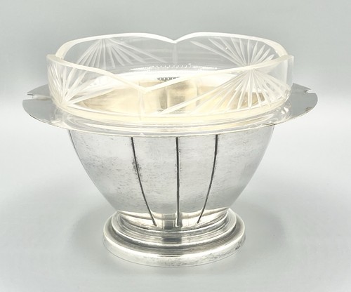 Coupe métal argenté verre