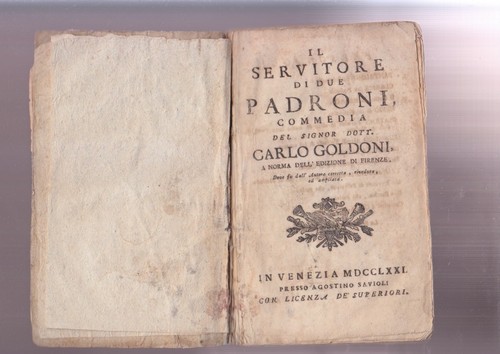 Carlo goldoni servitore di - il,