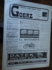 VUITTON laundry bag sale 271 + MOTO DREAM GENEVA + PATEK + GOERZ ILLUSTRATION 1911