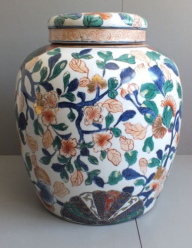 Ancien grand pot couvert - grand,