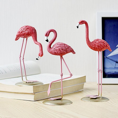Statue flamant rose - de,