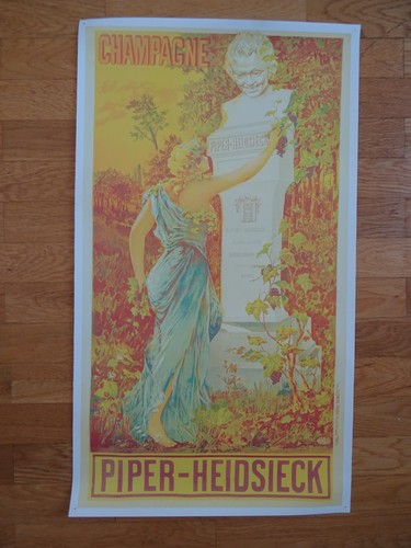 Affiche publicitaire champagne - affiche,