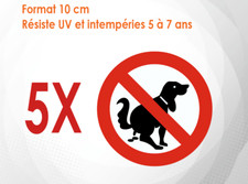 5 stickers autocollant (10 CM)