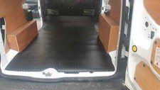 FORD TRANSIT CONNECT LWB 2014 Onwards TAILORED REAR RUBBER FLOOR MAT IN BLACK