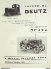 Publicite auto deutz tracteurs - publicite,