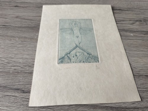 Ancienne gravure artiste - ancienne, l
