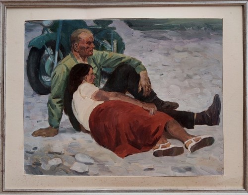 Grand beau tableau - grand, xxe